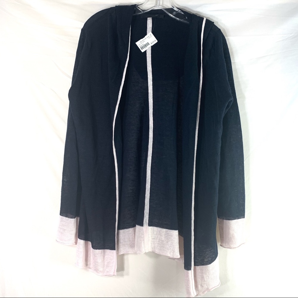Raffi Womens Long Sleeve Linen Cardigan Hoodie